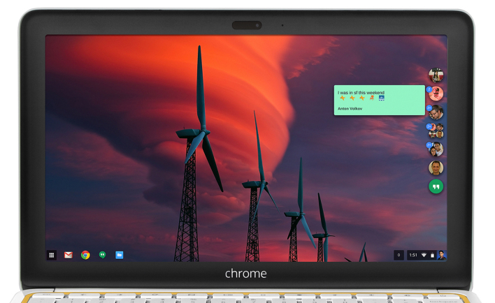 Hangouts Chrome. հավելված Chrome OS և Windows օպերացիոն համակարգերի համար