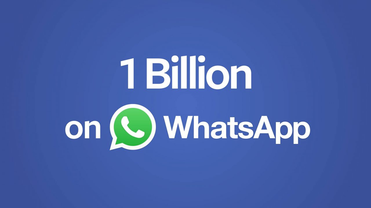WhatsApp-ի օգտատերերի քանակը միլիարդից ավել է