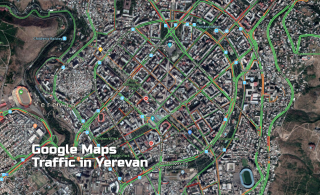 Google Maps-ի Traffic ծառայությունն արդեն հասանելի է հայ վարորդների համար